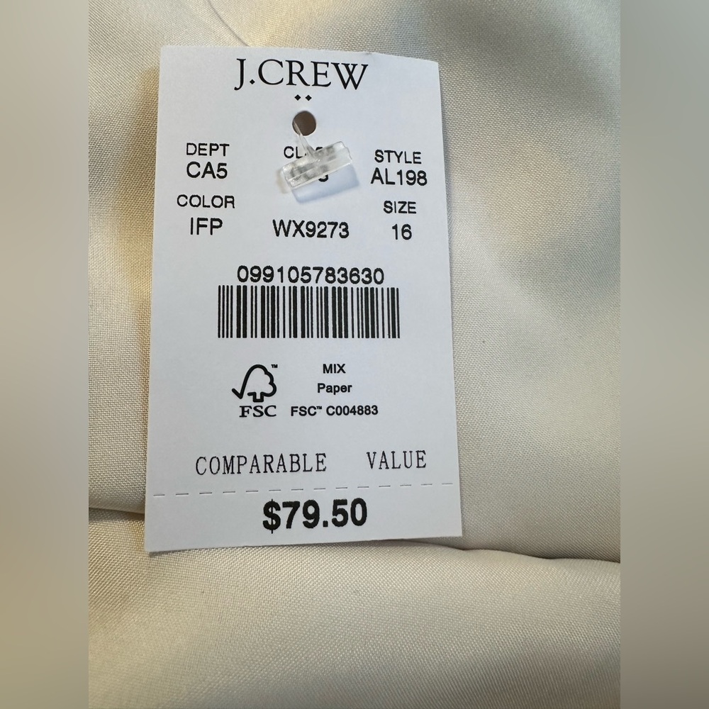J. Crew Size 16 Floral Basketweave Pencil Skirt NWT - Picture 4 of 11